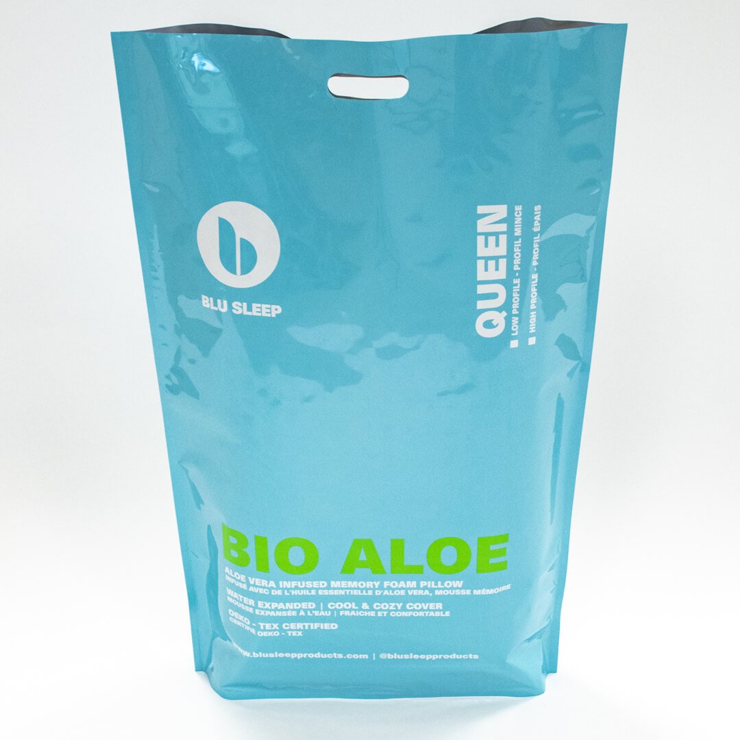 Blu Sleep Bio Aloe Memory Foam Pillow - Infused with Aloe Vera Oil at Real Deal Sleep