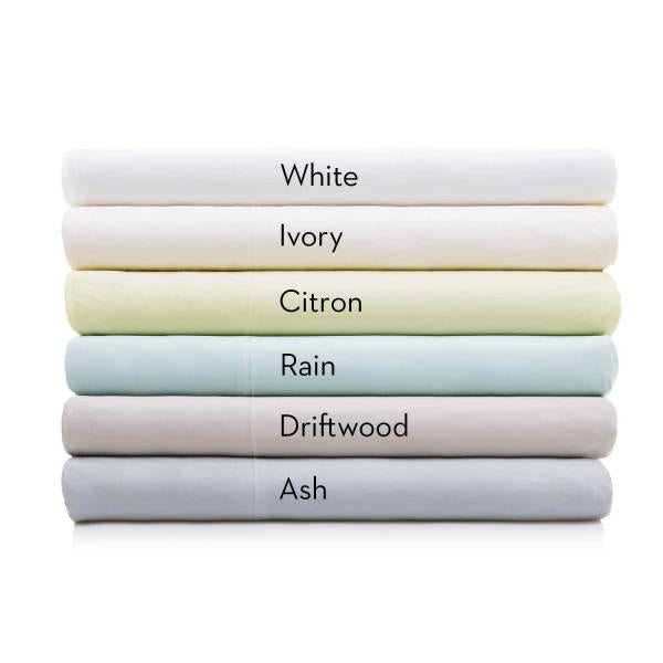 White, Ivory, Citron, Rain, Driftwood and Ash colored Bamboo Pillowcases