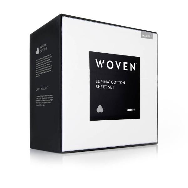 Malouf Woven Supima® Premium Cotton Sheets Packaging at Real Deal Sleep