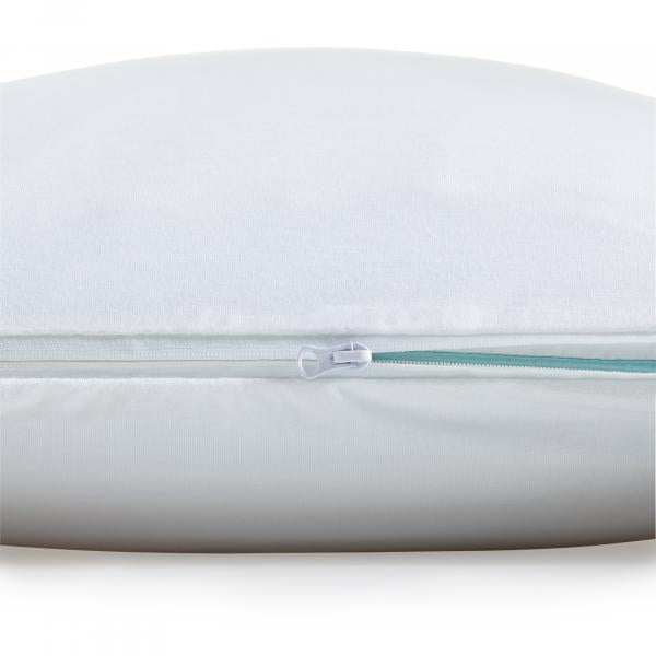 Malouf Five 5ided® Pillow Protector with Tencel™ + Omniphase® at Real Deal Sleep Zipper Shot