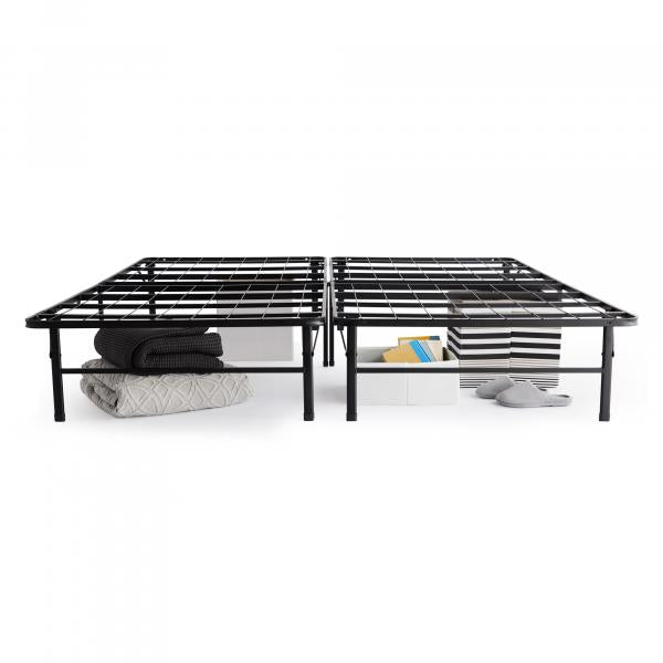 Malouf Highrise™ LT Bed Frame with items underneath