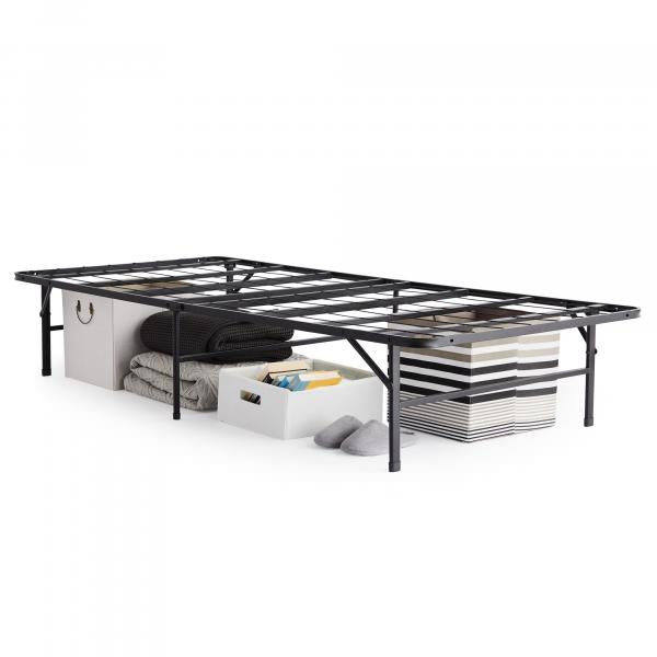Malouf Highrise™ LT Bed Frame with items underneath