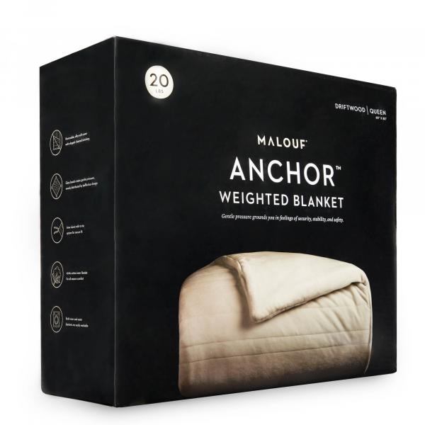 Malouf Anchor™ Weighted Blanket at Real Deal Sleep Packaging